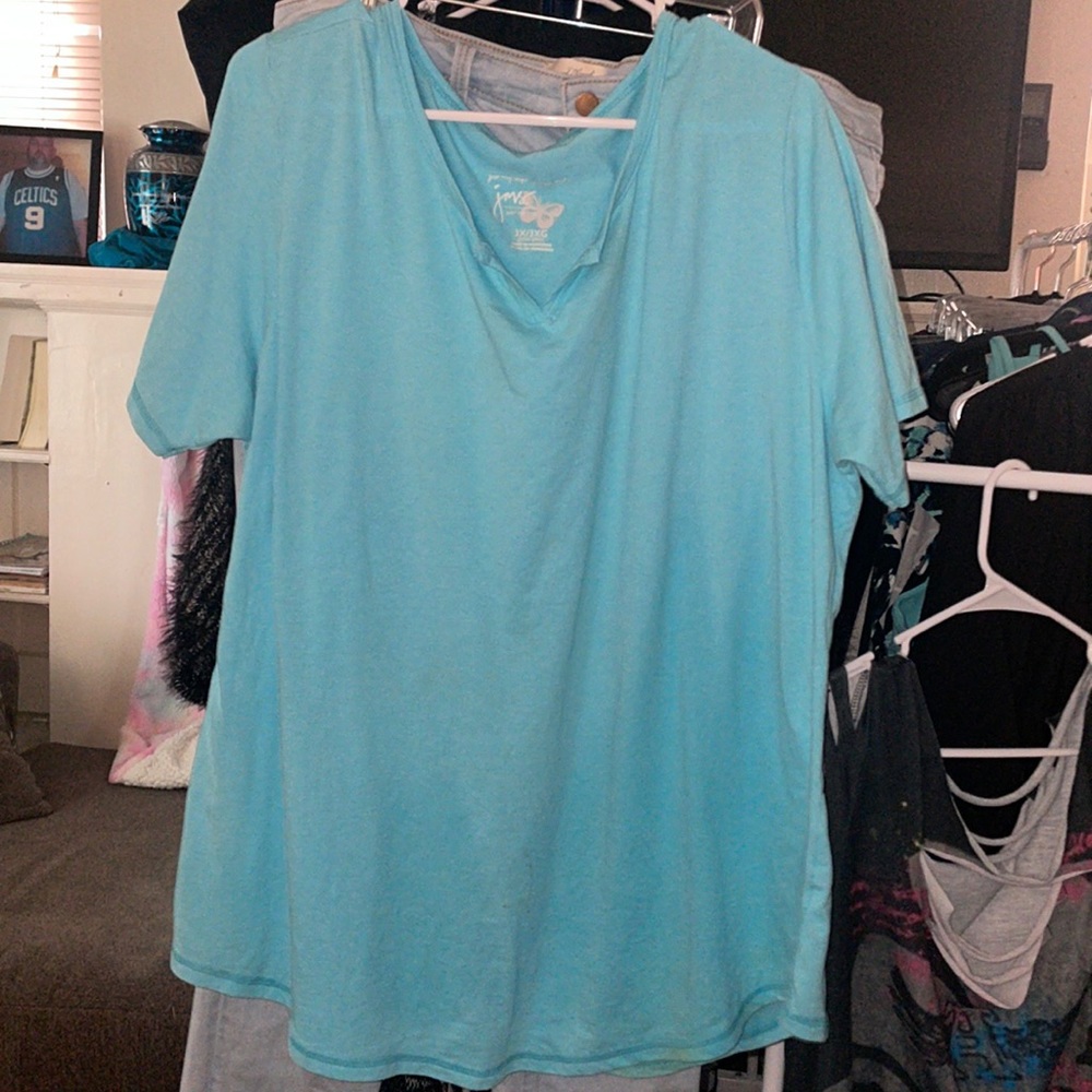 Just My Size light blue 3X t-shirt
